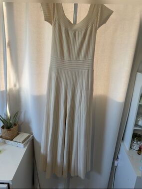 Ronny kobo ribbed off shoulder jumpsuit